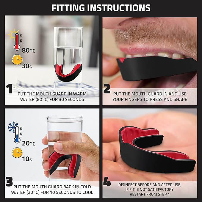 Evo Shield Premium Sports Mouthguard with Case – Comfortable Gum Shield for Jaw Protection in Boxing, MMA, Football, Rugby, Karate & More